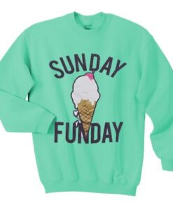 Forever 21 sunday funday Sweatshirt ZNF08