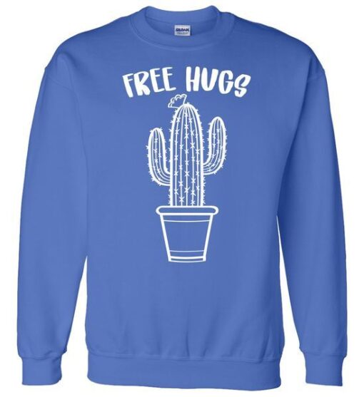 Free Hugs Cactus Sweatshirt ZNF08