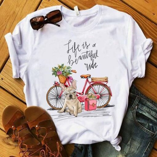 French bulldog Bike T-Shirt DAP
