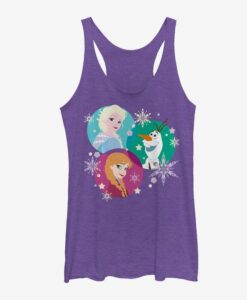 Frozen Character Snowflakes Girls Tanks ZNF08