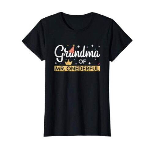 GRANDMA OF MR ONEDERFUL TSHIRT ZNF08