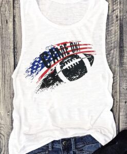 Game On American Flag Tank TOP ZNF08