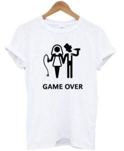 Game over married t-shirt DAP