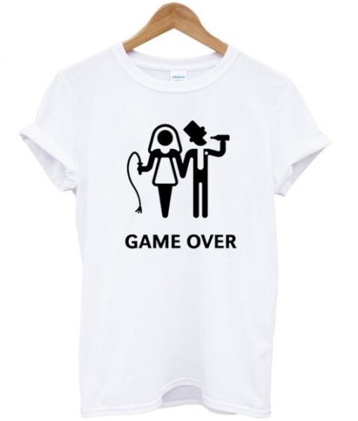 Game over married t-shirt DAP