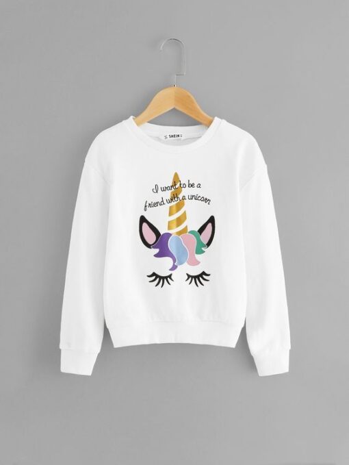 Girls Mixed Sweatshirt ZNF08