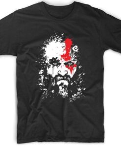 God of war face splat Popular gaming Mashup T Shirt