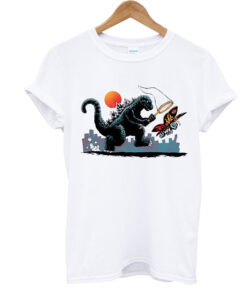 Godzlla Nets Mothra T Shirt