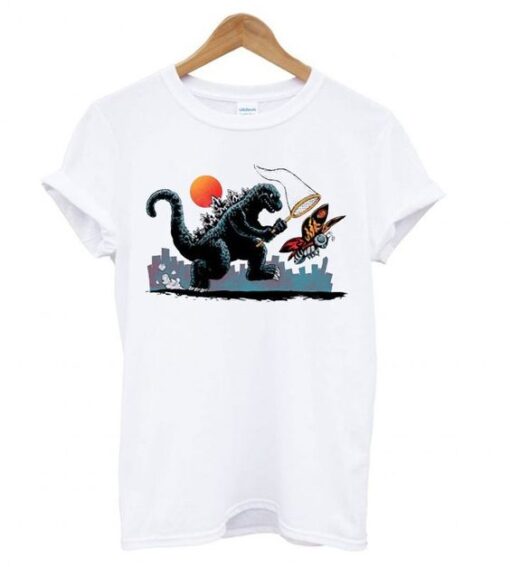 Godzlla Nets Mothra T shirt ZNF08