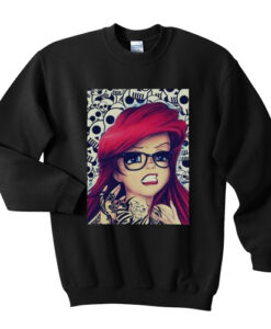 Goth Disney Princess Ariel sweatshirt