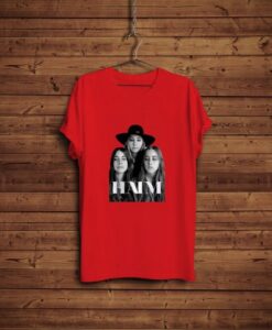 HAIM Band Red T Shirt