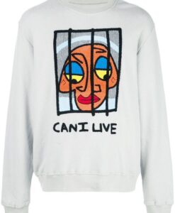 Haculla Can I Live Sweatshirt ZNF08