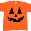 Halloween Funny Face Orange shirt