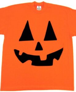 Halloween Funny Face Orange shirt