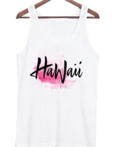 Hawaii font tank top ZNF08