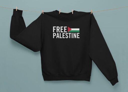 Heart FREE PALESTINE Gaza FREEDOM Mens Womens Sweatshirt