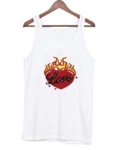 Heart in Flames Tank Top