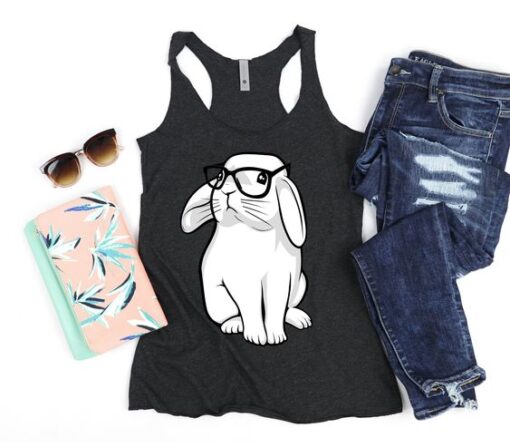 Hipster Rabbit Womens Tank Top ZNF08