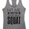 Hit With Best Squat Tanktop ZNF08