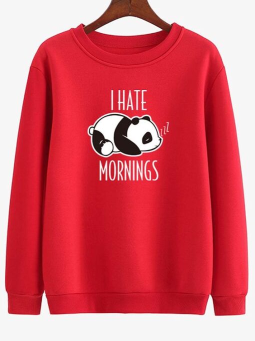 I HATE MORNINGS SWEATSHIRT ZNF08I HATE MORNINGS SWEATSHIRT ZNF08