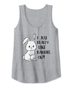 I Just Really Like Rabbits Easter Bunny Funny Rabbit Girl Tank Top ZNF08