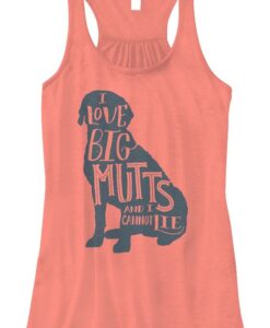 I Love Big Mutts Flowy Tank ZNF08