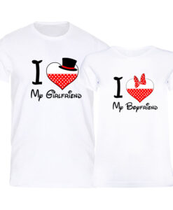 I Love MY Girlfriend Boy Friend COUPLE TSHIRT THD