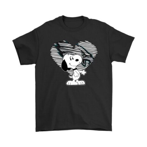 I Love Philadelphia Eagles Snoopy In My Heart NFL Shirts DAP