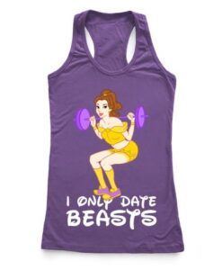 I Only Date Beasts Racerback Tank ZNF08