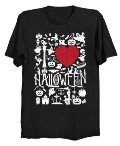 I love Halloween T Shirt ZNF08