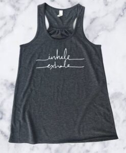 Inhale Exhale Yoga Flowy Tank ZNF08