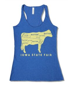 Iowa State Fair Butter Cow Racerback Tank ZNF08