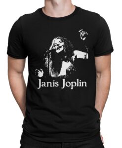 Janis Joplin Black T-Shirt