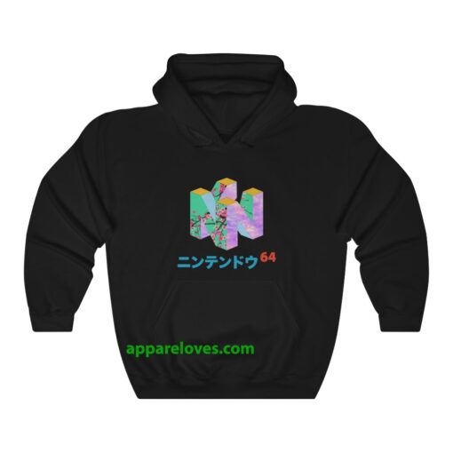 Japanese Nintendo 64 Unisex hoodie thd