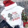 Jesus is the Reason for the Season Glitter Christmas Shirt ZNF08