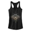 Juniors' Gilded Lotus Racerback Tank ZNF08