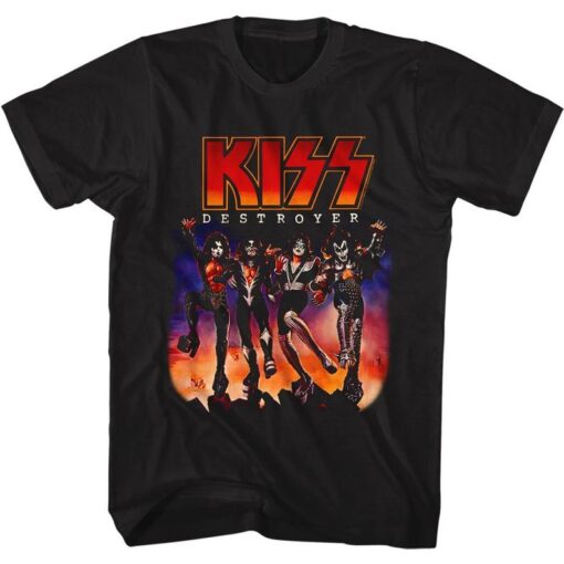 Kiss Destroyer Black Adult Classic T-Shirt