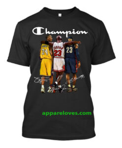 Kobe Bryant Michael Jordan LeBron James T-Shirt THD