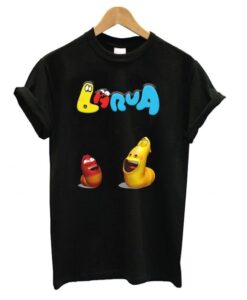 LArva Cartoon Black T shirt