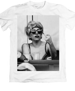 Lady Gaga Finger Bird Flip Middle Off Pokerface Paparazzi Retro Vintage Unisex T Shirt