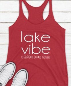 Lake Vibes Racer Back Tank Top ZNF08