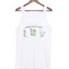 Letter Floral Crop Tanktop ZNF08