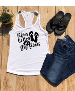 Life is Better in Flip Flops Racerback Tank ZNF08