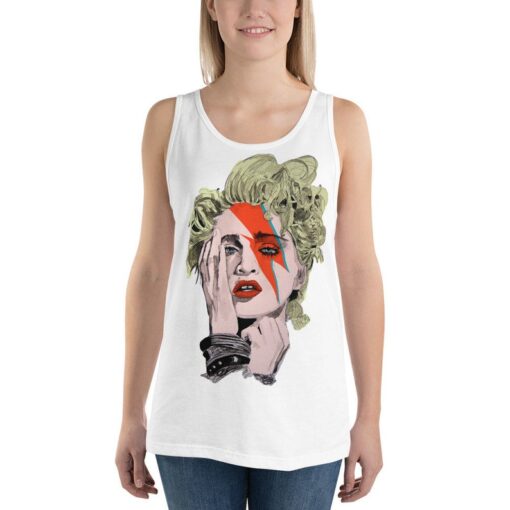 Madonna as Bowie Unisex Tank Top