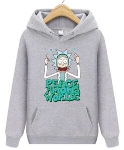 Male Bodybuilding Vespa Rick And Morty printing Hoodies ZNF08