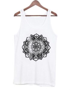 Mandala-Print-Self-Tie-Halter-Tanktop ZNF08