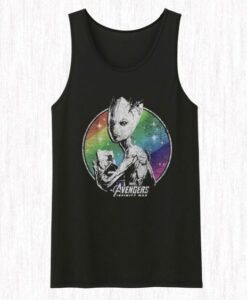 Marvel Avengers Infinity War Groot Rainbow Girls Tank Top ZNF08