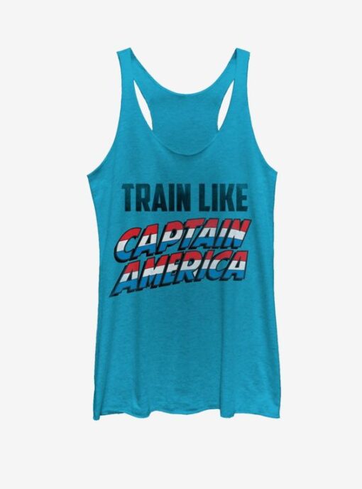 Marvel Captain America Train Like Girls Tank ZNF08