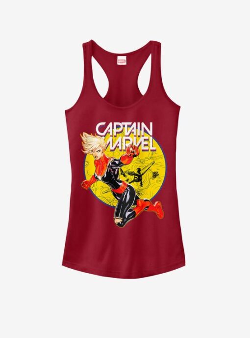 Marvel Captain Marvel Super Ring Girls Tank ZNF08