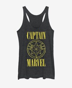 Marvel Captain Marvel Yellow Marvel Girls Tank ZNF08