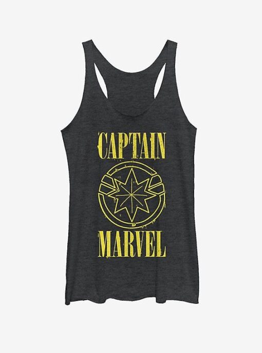 Marvel Captain Marvel Yellow Marvel Girls Tank ZNF08